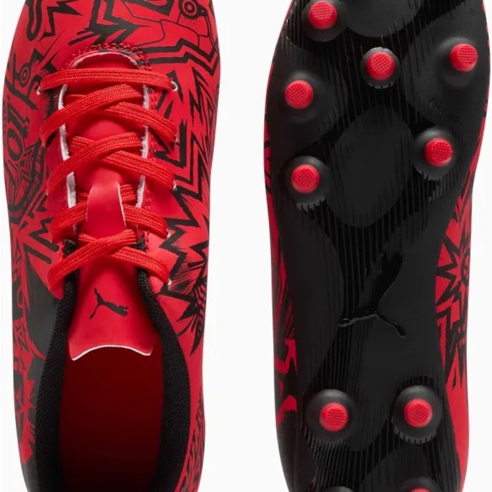Puma Kids Shoes in Red and Black